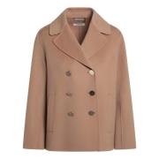 Max Mara Dubbelknäppt Jacka Brown, Dam