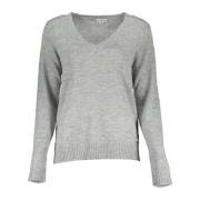 U.S. Polo Assn. V-neck Knitwear Gray, Dam