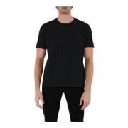 Dondup Jersey T-shirt med ficka och rund hals Black, Herr