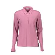 U.S. Polo Assn. Elegant Rosa Långärmad Polo Skjorta Pink, Dam