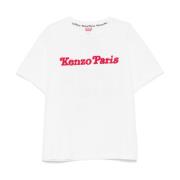 Kenzo Beige T-shirts och Polos med Logo Beige, Herr