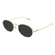 Saint Laurent Vintage Oval Guld Solglasögon Yellow, Unisex