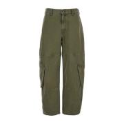 Frame Grön Bubble Cargo Jeans Kvinna Green, Dam