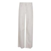 Brunello Cucinelli Färgade Byxor White, Dam