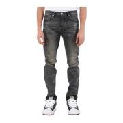 Purple Brand Skinny Tiled Overlay Denim Jeans Gray, Herr