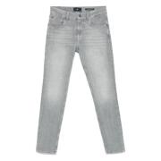 7 For All Mankind Slimmy Tapered Bauhaus Jeans Gray, Herr