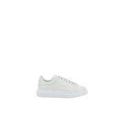 Alexander McQueen Stiliga Läderplattform Sneakers White, Herr