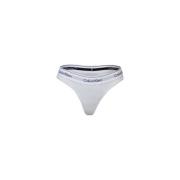 Calvin Klein Vit Bomull Thong Trosor White, Dam