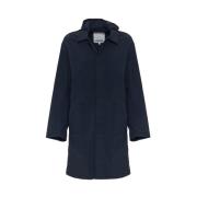 Kenzo Stilig huva trenchcoat Blue, Herr