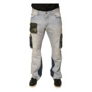 Dolce & Gabbana Cargo Denim Jeans med dragkedja Blue, Herr