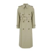 Burberry Beige dubbelknäppt trenchcoat för kvinna Beige, Dam