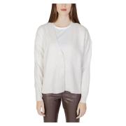 Street One Kvinnors Knappanel Cardigan White, Dam