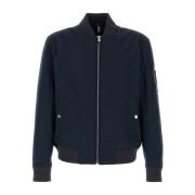 Boss Navy Blue Bomber Jacket Blue, Herr