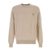 Maison Kitsuné Cappuccino Ulltröja Beige, Herr