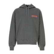 Marni Mörkgrå Bomulls Sweatshirt Gray, Herr