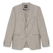 Hugo Boss Ullblazer med 2 knappar Beige, Herr