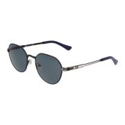 Persol Rund Pantos Stil Solglasögon Black, Unisex