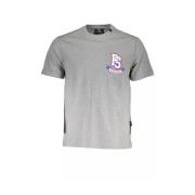 Plein Sport Grå Bomull Herr T-shirt Gray, Herr