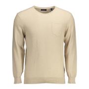 Gant Beige Bomull Herr Tröja Beige, Herr