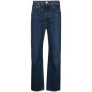 TotêMe Högmidjade Blå Denim Regular-fit Jeans Blue, Dam