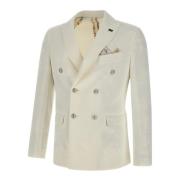 Bob Vit Oscar Blazer Stretch Bomull White, Herr