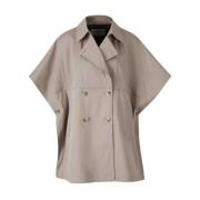 Herno Elegant Tawny Coat Ytterkläder Beige, Dam