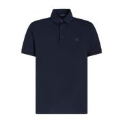 Etro Blå Pegaso Motif Polotröja Blue, Herr