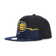 New Era NBA Flat Brim Keps Indiana Pacers Black, Herr