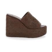 Casadei Brun Kil Sneakers Brown, Dam