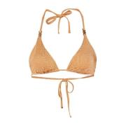 Max Mara Orange Triangel Bikini Topp Orange, Dam