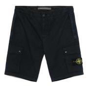 Stone Island Blå Shorts för Män Blue, Herr