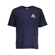 Fila Liberec Logo Tee - Blå Bomull T-shirt Blue, Herr