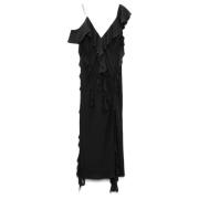 Dorothee Schumacher Sheer Twist II klänning med V-ringning Black, Dam