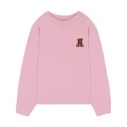 BARROW Bomull Crewneck Sweatshirt med Teddy Pink, Herr