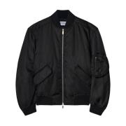 Off White Svart Bomberjacka Black, Dam