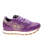 Sun68 Lila Mocka Sneakers med Guld Detaljer Purple, Dam