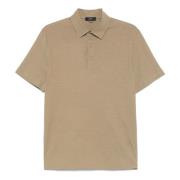 Herno Jersey Bomull Polo Skjorta Beige, Herr