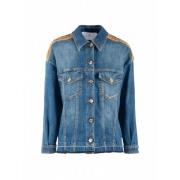 Nenette Denim Broderad Jacka Blue, Dam