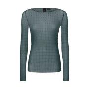 PINKO Stiliga Sweaters för en chic look Green, Dam