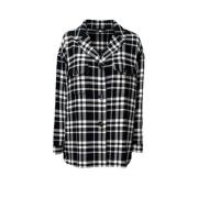 Iblues Polyesterjacka med fransar i Lumberjack-stil Multicolor, Dam