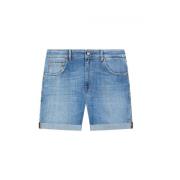 Dondup Stiliga Bermuda Shorts för Män Blue, Herr