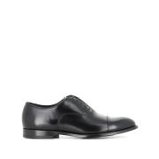 Doucal's Svarta Oxford Cap Toe Skor Black, Herr