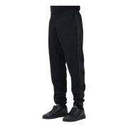 Emporio Armani EA7 Sportiga Svarta Byxor med Dynamisk Design Black, He...