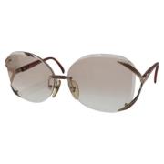 Dior Vintage Pre-owned Metall solglasgon Brown, Dam