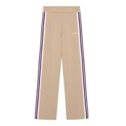 Autry Beige Stiliga Joggers med Randiga Band Beige, Dam