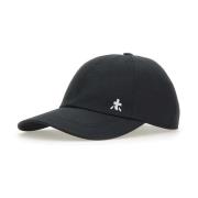 Premiata Svart Bomull Baseball Hat med Broderi Black, Herr