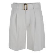 Woolrich Blå Linne Bermuda Shorts Beige, Dam