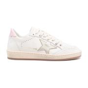 Golden Goose Vita Läder Ballstar Sneakers Tillverkade i Italien White,...