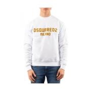 Dsquared2 Stilren Sweatshirt White, Herr