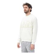 Napapijri Anghiari Crewneck Sweater Vår Sommar White, Herr